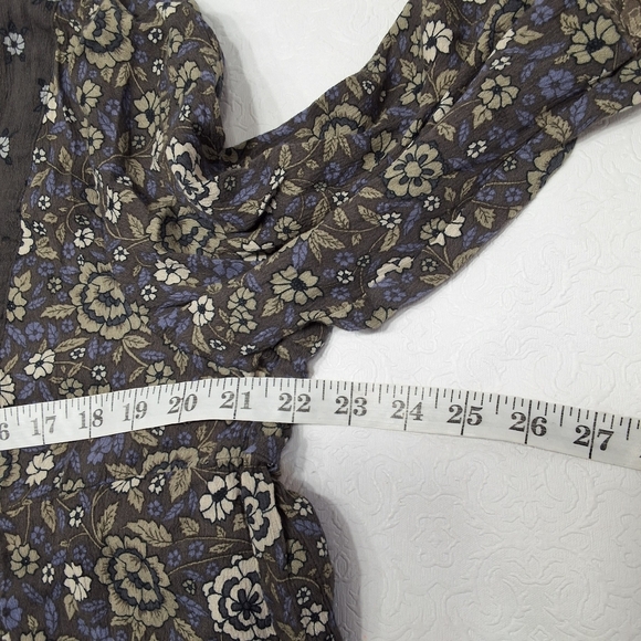 Lucky Brand Floral Top Long Sleeve Size XL . - Picture 6 of 9